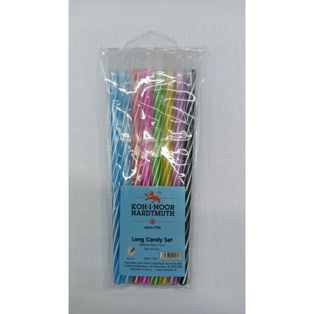 Pix CANDY LONG ALBASTRU 0,7mm SET 8buc